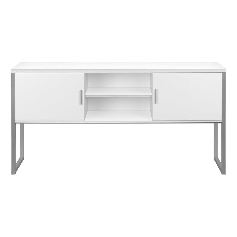 Monarch I 7728 72"L Office Hutch - White/Silver IMAGE 3