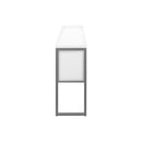 Monarch I 7728 72"L Office Hutch - White/Silver IMAGE 4