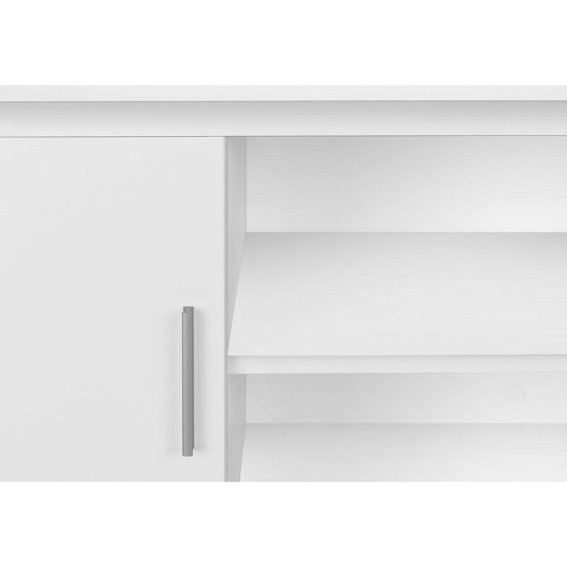 Monarch I 7728 72"L Office Hutch - White/Silver IMAGE 7