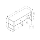 Monarch I 7732 72"L Office Credenza - Grey/Black IMAGE 4