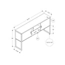 Monarch I 7733 72"L Office Hutch - Grey/Black IMAGE 10