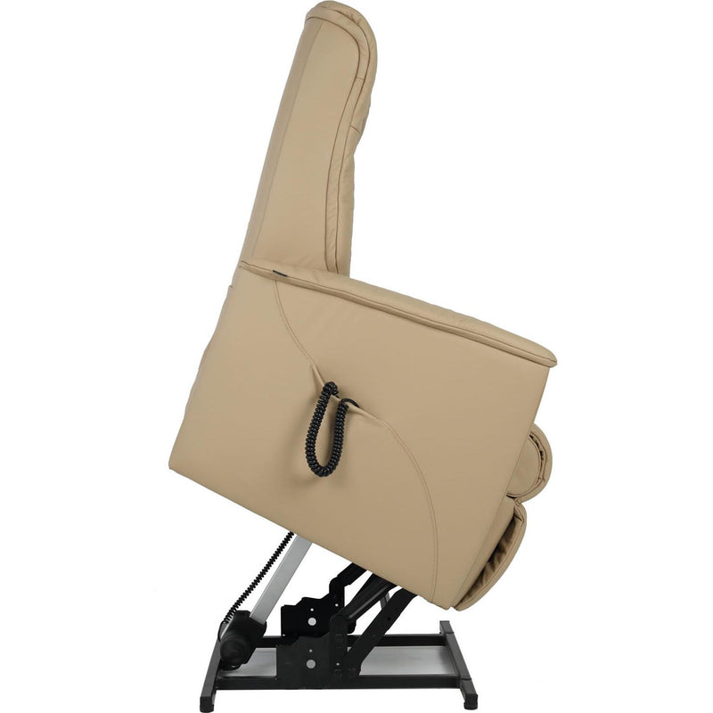 Fjords of Norway Memphis Leather Lift Chair Memphis Large Lift Chair - Latte IMAGE 3