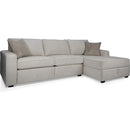Decor-Rest Furniture Power Reclining Fabric 2 pc Sectional 2456P 2 pc Sectional IMAGE 1