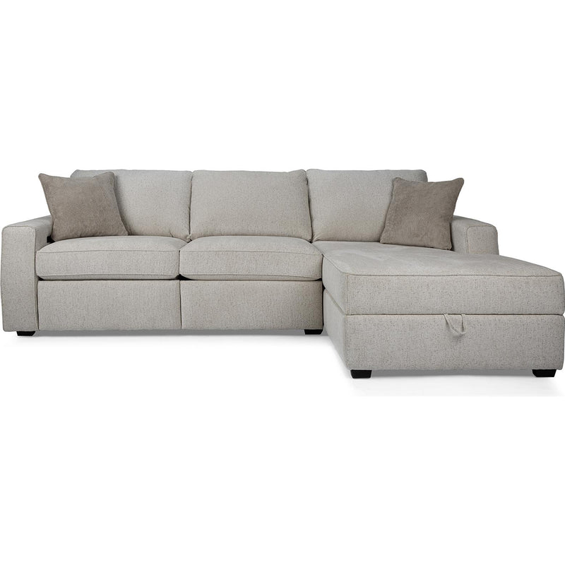 Decor-Rest Furniture Power Reclining Fabric 2 pc Sectional 2456P 2 pc Sectional IMAGE 2