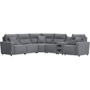  Signature Design by Ashley Modmax 65906S35 6 pc Reclining Sectional with Audio Console IMAGE 1