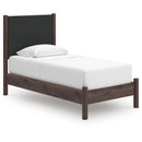  Signature Design by Ashley Pamytta PCB2614B8 Twin Upholstered Panel Platform Bed IMAGE 1