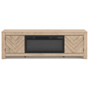 Signature Design by Ashley Cayboni W3787W1 71" TV Stand with Electric Fireplace IMAGE 1