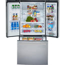  GE Profile 33-inch, 17.5 cu.ft. French-Door Refrigerator with FrostGuard™ Technology PYE18HYRCFS IMAGE 2