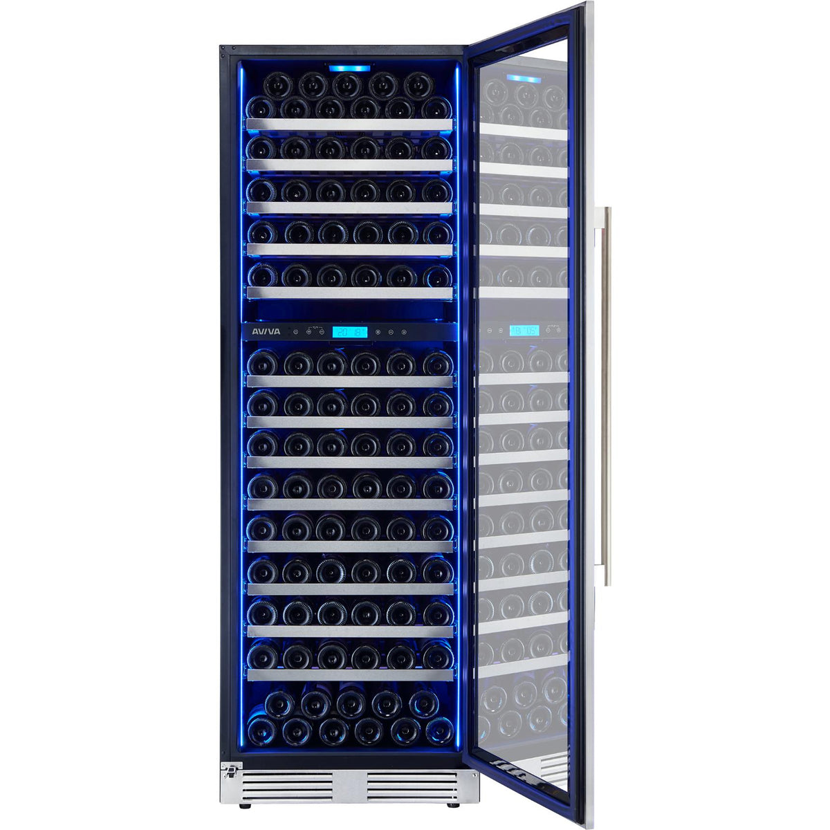 AVIVA 162-Bottle Wine Cellar with Two Zones ABWC1622SS