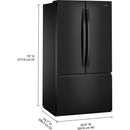 Whirlpool 36-inch, 31 cu. ft. Freestanding French 3-Door Refrigerator with Interior Ice Maker WRFF3136SB IMAGE 4