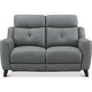 Aurora Furniture Chinook Power Reclining Leather Match Loveseat Chinook Power Reclining Loveseat - Slate IMAGE 1