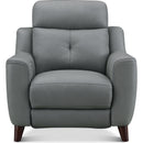 Aurora Furniture Chinook Power Leather Match Recliner Chinook Power Recliner - Slate IMAGE 1