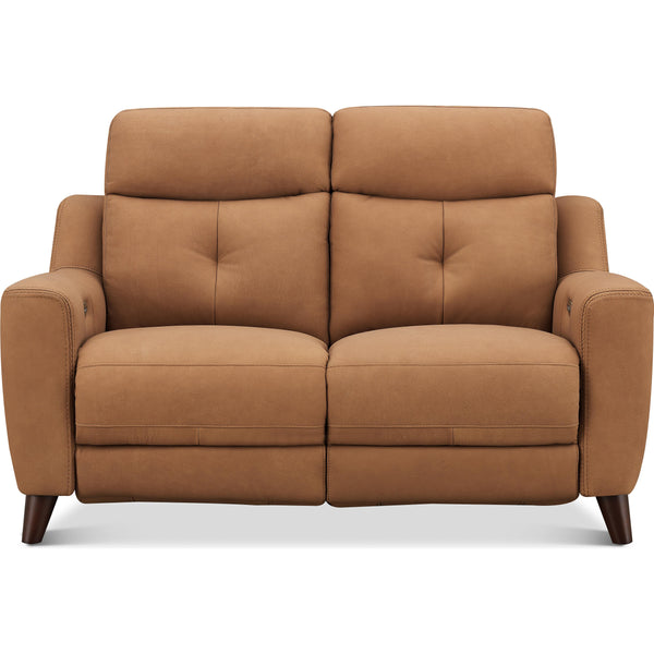 Aurora Furniture Chinook Power Reclining Leather Match Loveseat Chinook Power Reclining Loveseat - Saddle IMAGE 1