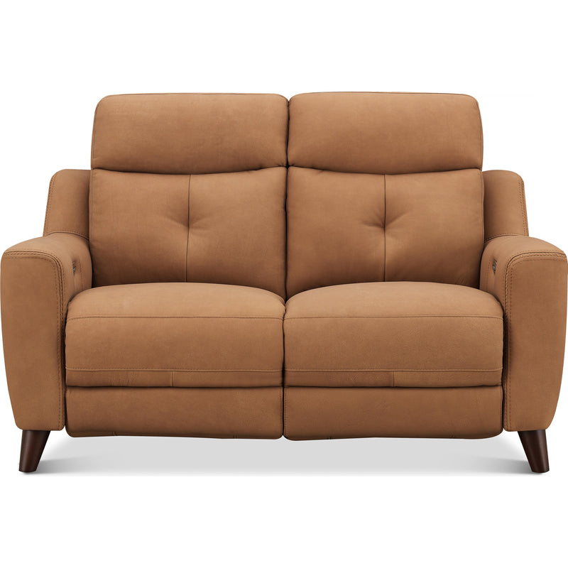 Aurora Furniture Chinook Power Reclining Leather Match Loveseat Chinook Power Reclining Loveseat - Saddle IMAGE 1