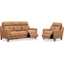 Aurora Furniture Chinook Power Leather Match Recliner Chinook Power Recliner - Saddle IMAGE 3