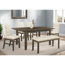  Monarch I 1375 Dining Table - Grey Veneer 36"X 72" / 18" Extension Panel IMAGE 10