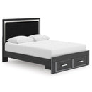  Signature Design by Ashley Zuraleus PCB3380B4 Queen Upholstered Panel Storage Bed IMAGE 1