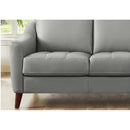 Hydeline Ersa Stationary Leather Match Sofa Ersa Sofa - Silver IMAGE 2