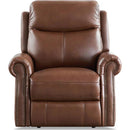 Amax Leather Royce Power Leather Match Recliner Royce Power Headrest Zero Gravity Recliner - Pecan IMAGE 1