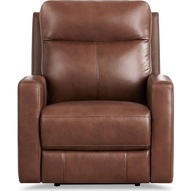 Amax Leather Vienna Power Leather Match Recliner Vienna Power Headrest Zero Gravity Recliner - Pecan IMAGE 1