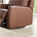 Amax Leather Vienna Power Leather Match Recliner Vienna Power Headrest Zero Gravity Recliner - Pecan IMAGE 4