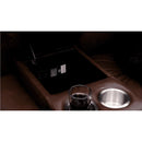 Amax Leather Vienna Power Reclining Leather Match Loveseat with Console Vienna Power Headrest Zero Gravity Reclining Loveseat with Console - Pecan IMAGE 2