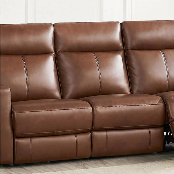 Amax Leather Vienna Power Reclining Leather Match Sofa Vienna Power He
