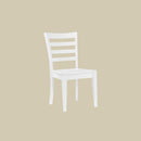  Winners Only Bay City DBC1550SP Ladder Back Side Chair - White IMAGE 1