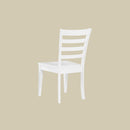  Winners Only Bay City DBC1550SP Ladder Back Side Chair - White IMAGE 2