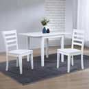  Winners Only Bay City DBC1550SP Ladder Back Side Chair - White IMAGE 3