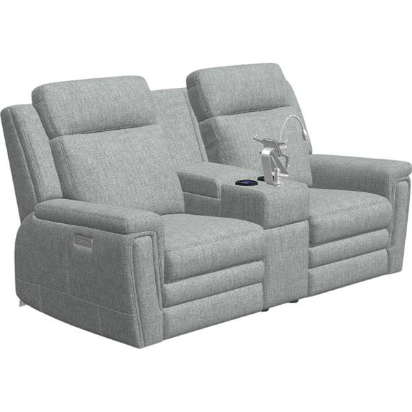 Palliser Asher Power Reclining Fabric Loveseat with Console 41065-68-BASILICA-CLAMBAKE IMAGE 1