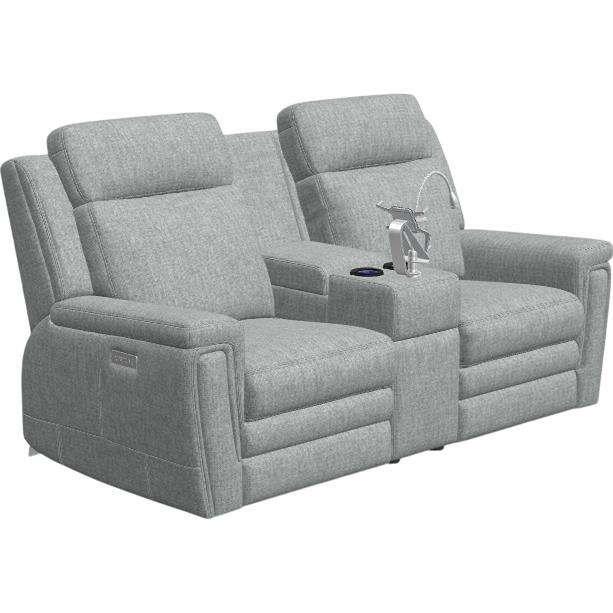 Palliser Asher Power Reclining Fabric Loveseat with Console 41065-68-BASILICA-CLAMBAKE IMAGE 1
