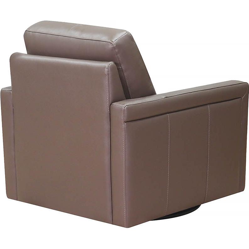 Amax Leather Chairs Swivel Alice Swivel Leather Chair - Granite Brown IMAGE 3