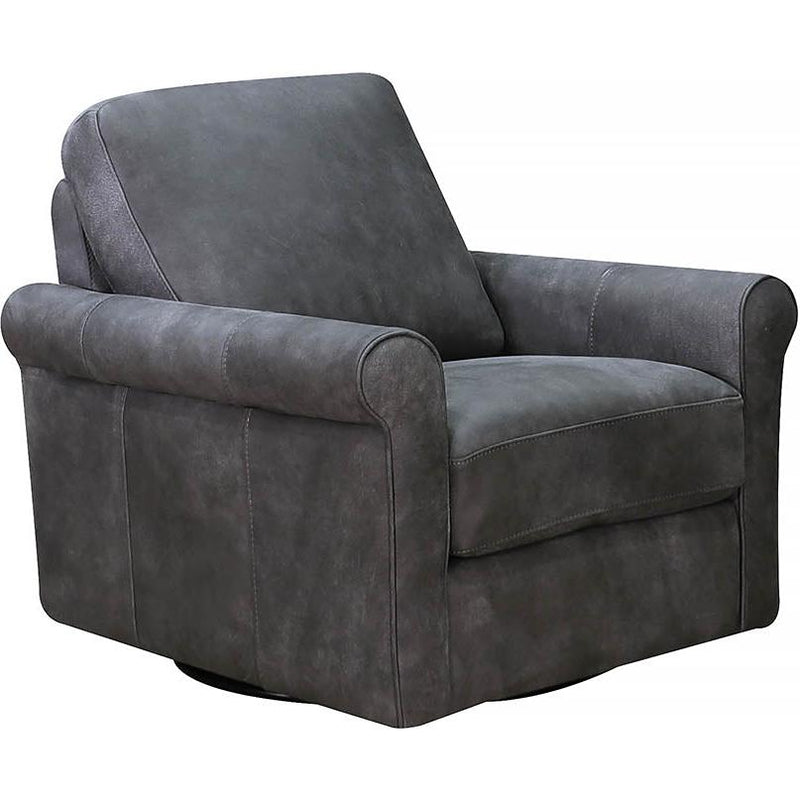 Amax Leather Chairs Swivel Brookfield Swivel Leather Chair - Grey IMAGE 1