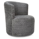  Decor-Rest Furniture Swivel Fabric Accent Chair 2410 Swivel Chair IMAGE 1