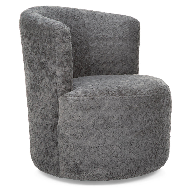  Decor-Rest Furniture Swivel Fabric Accent Chair 2410 Swivel Chair IMAGE 1