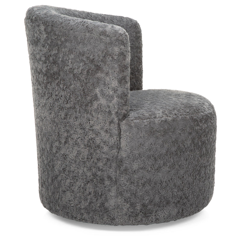  Decor-Rest Furniture Swivel Fabric Accent Chair 2410 Swivel Chair IMAGE 3
