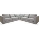  Decor-Rest Furniture Fabric 4 pc Sectional 2453 4 pc Sectional IMAGE 1