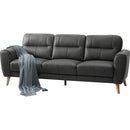  Minhas Furniture Sofas Stationary Media Sofa Anthracite IMAGE 1