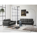  Minhas Furniture Loveseats Stationary Media Loveseat Anthracite IMAGE 2