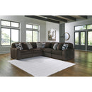  Signature Design by Ashley Midnight-Madness 98104S26 5 pc Sectional IMAGE 2