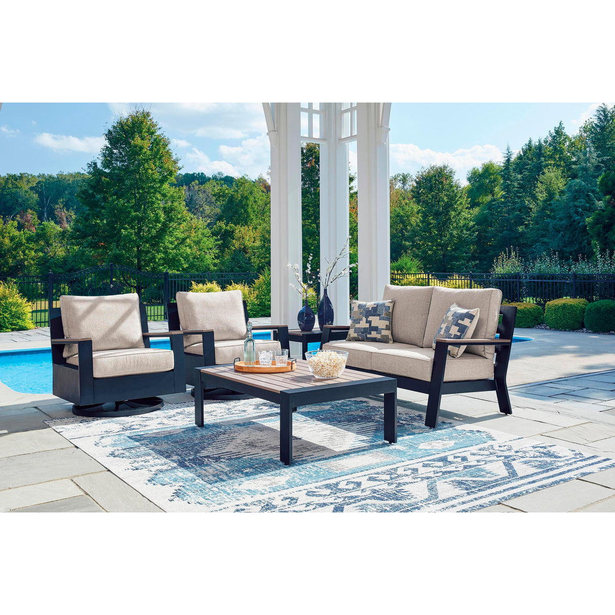Signature Design by Ashley East Beach PCP587-821 Swivel Glider Chair w
