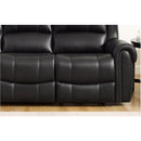  Amax Leather Marco Power Reclining Leather Match Sofa Marco Power Zero Gravity Reclining Sofa - Black IMAGE 2