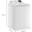  Whirlpool 4.6 Cu. Ft. Top Load Agitator Washer with Quick Wash WTW4105SW IMAGE 11