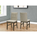  Monarch I 1378 37"H Dining Chair - Grey/Brown Fabric Seat IMAGE 1
