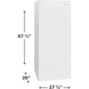  Frigidaire 16 cu. ft. Upright Freezer FFUE1626AW IMAGE 6