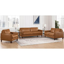  Hydeline Sofas Stationary Yorkdale Sofa - Cognac IMAGE 2