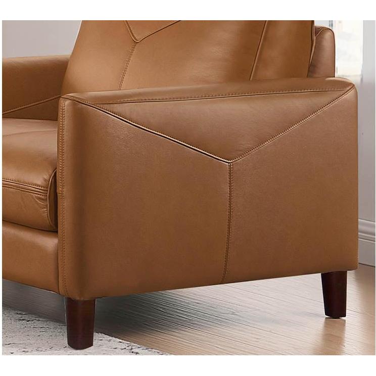  Hydeline Chairs Stationary Yorkdale Chair - Cognac IMAGE 3