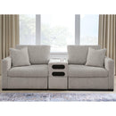  Benchcraft ModMax Luxe Stationary Fabric Loveseat with Console 6860527/6860564/6860565 IMAGE 1