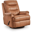  Signature Design by Ashley Flynwood Swivel Glider Leather Match Recliner PCU1340161 IMAGE 1